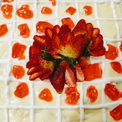 Creamy Fruit Trifle 🍓🍎🍌🍓🍎 A picture of Creamy Fruit Trifle 🍓🍎🍌🍓🍎.