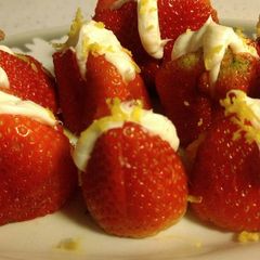 A picture of Sweet Stuffed Strawberries.