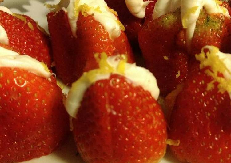 Recipe of Quick Sweet Stuffed Strawberries