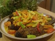 Gambar mujair bumbu kuning timun