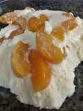 Postre mmmh😋con masmelos y duraznos