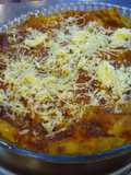 Lasagna de jamón y queso