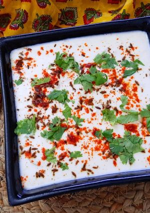 A picture of Aloo Raita.