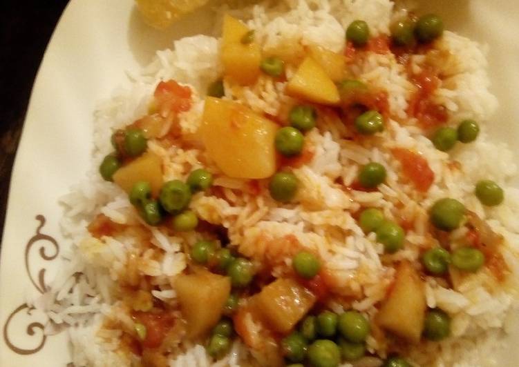 Recipe of Speedy Green peas &amp; rice