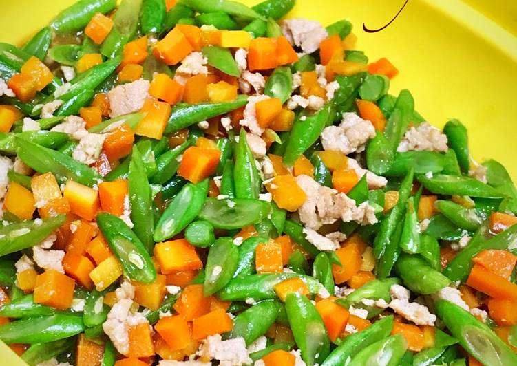 Resep Wortel Buncis Cah Ayam Lezat