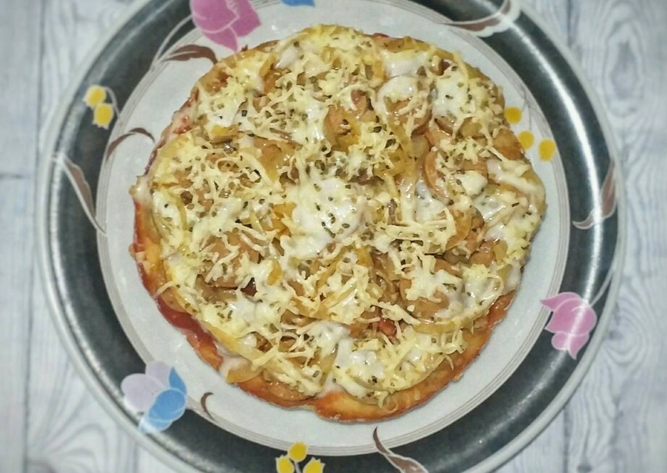 Simple Pizza (No Telur, No Ulen, No Mixer, No Oven)