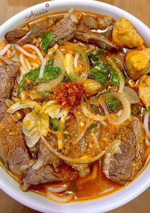 Hình của món Bún bò Huế.