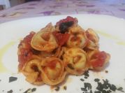 A picture of basil pasta sauce