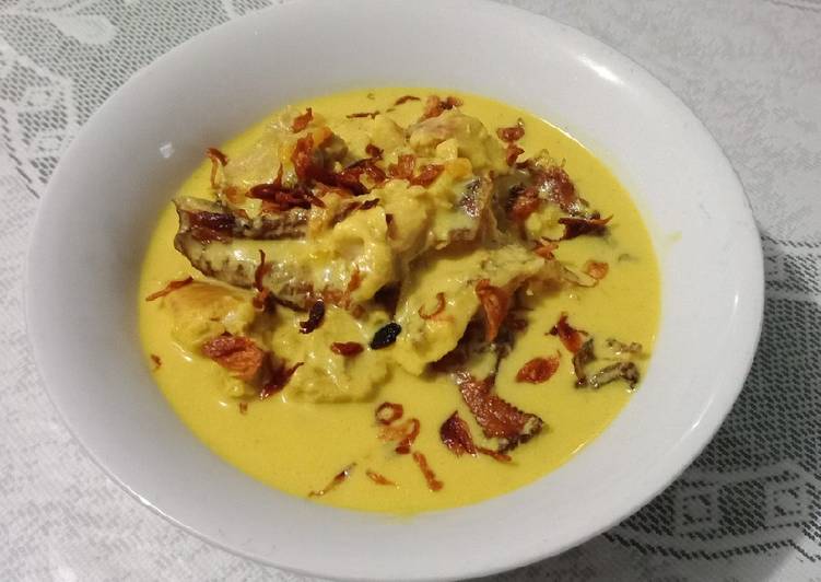 Ikan Gabus Asap masak Santan