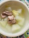 Winter Melon and Pork Rib Soup with Ginger