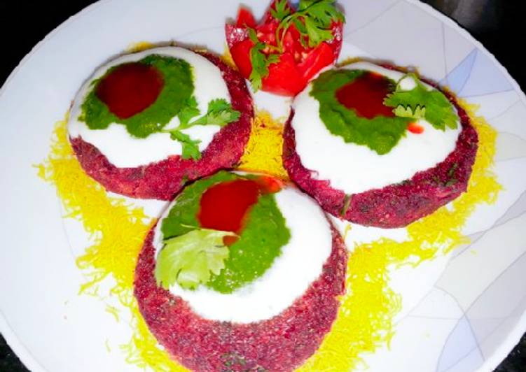 Beetroot Tikki Chat