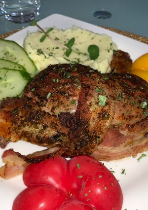 Májjal töltött csirkecomb recept fotója