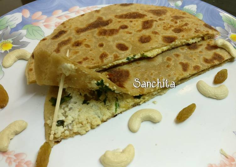 Shahi Mawa Paneer Parantha
