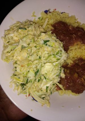 A picture of Cabbage coleslaw.
