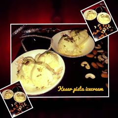 A picture of Kesar pista icecream.