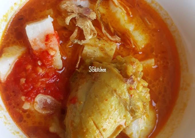 Ternyata ini loh! Bagaimana cara membuat Lontong Kari Ayam hidangan Idul Adha yang nagih banget