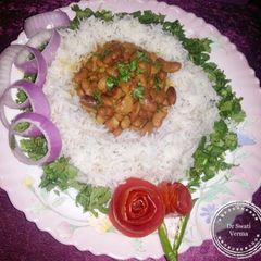 A picture of Rajma Rice.