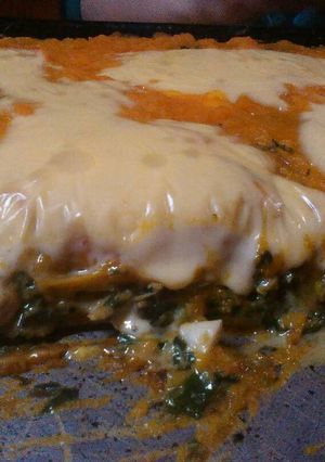 Una foto de Pastel de acelga con anco