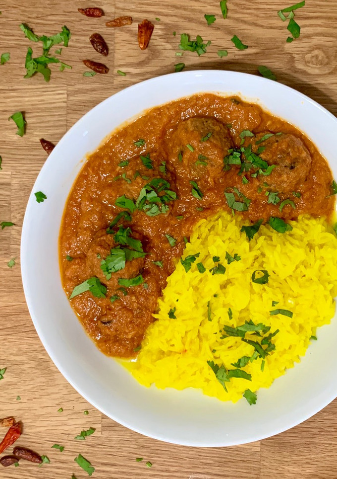 Una foto de Kofta curry de ternera