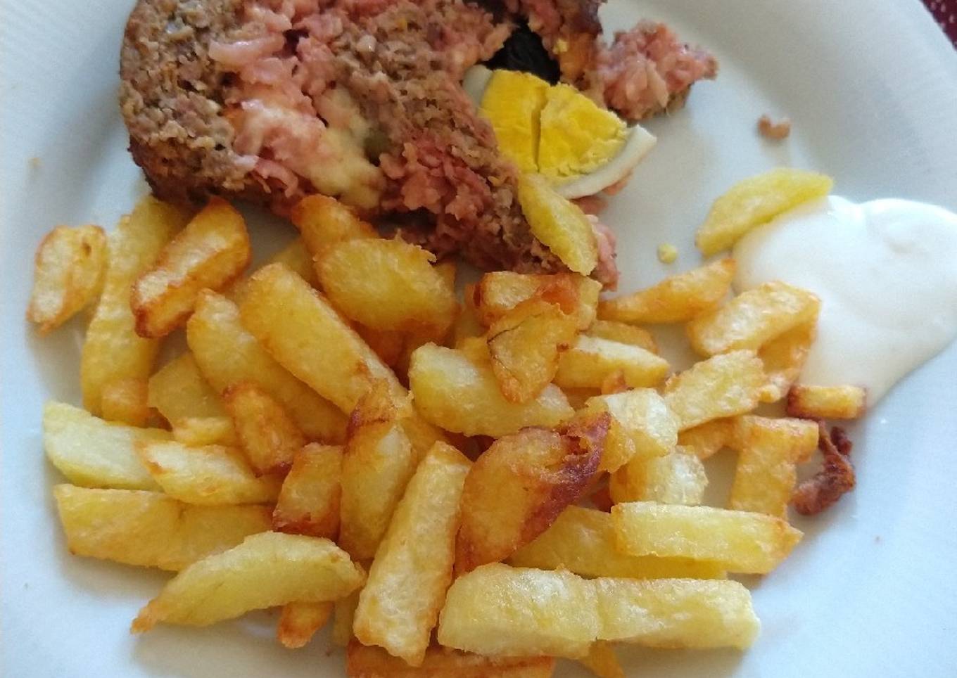 Arrollado de carne picada