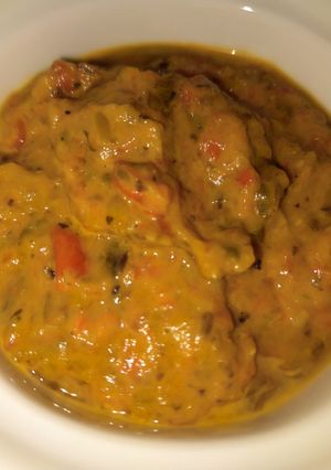 A picture of Capsicum chutney.
