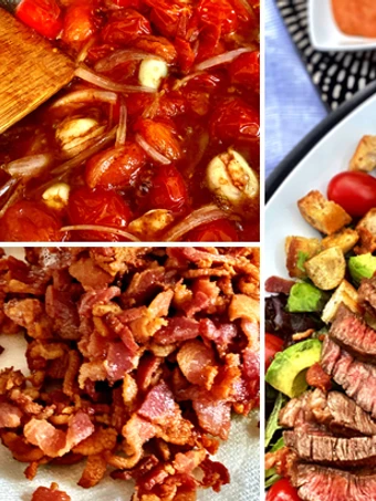 Simple Way Make Recipe Grilled Fullblood Wagyu Zabuton Steak Salad with Vinaigrette that is So Delicious, Perfect}