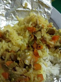 Foto resep Nasi bakar ayam dan sayur