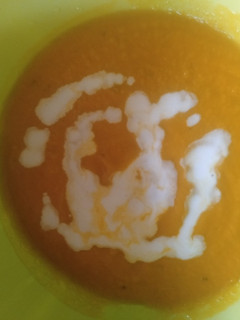 A picture of Pumpkin soup.