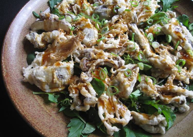 Recipe of Super Quick Homemade Asian Mushrooms Tempura