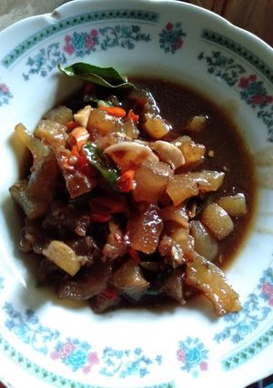 Foto resep Oseng kikil mercon