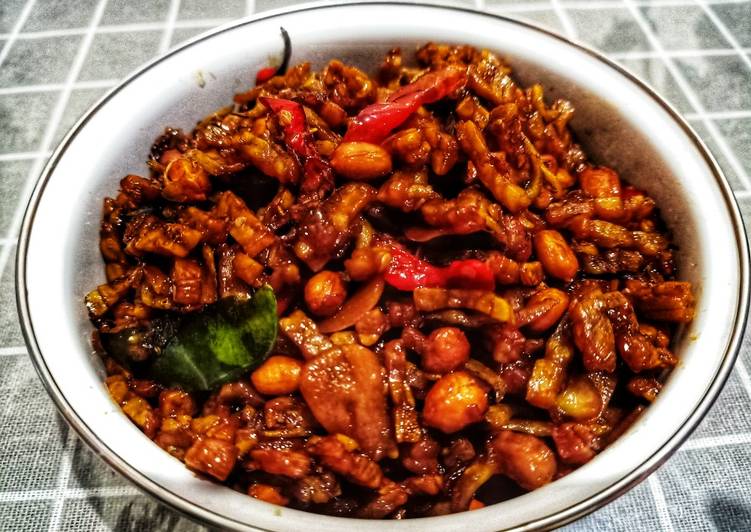 Bumbu Kering Tempe Kacang Teri | Resep Membuat Kering Tempe Kacang Teri Yang Paling Enak