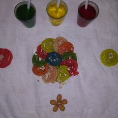 A picture of Colourful sweet.