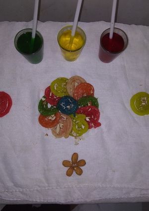 A picture of Colourful sweet.