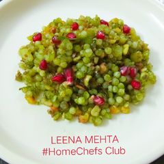 A picture of Hariyali sabudana khichdi.