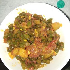 Masaledar French Beans ki sabzi A picture of Masaledar French Beans ki sabzi.