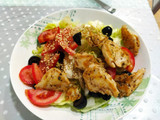 Ensalada pollo (vegana)