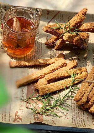 Hình của món Bánh quy phô-mai que (salted rosemary cheese sticks) 🌱🧀🍪.