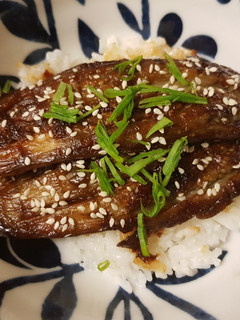 蒲燒茄子素鰻魚飯 的食譜成品照片