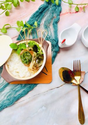 Hình của món Chả Hoa sốt Dầu Hào.