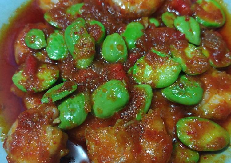 Resep Udang sambalado pete Anti Gagal