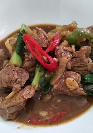 Foto resep Sapi Lada Hitam