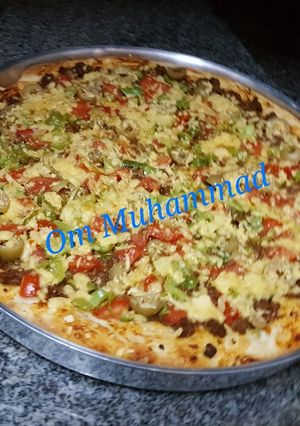 صورة لوصفة بيتزا جامبوا 🍕🍕👌👍