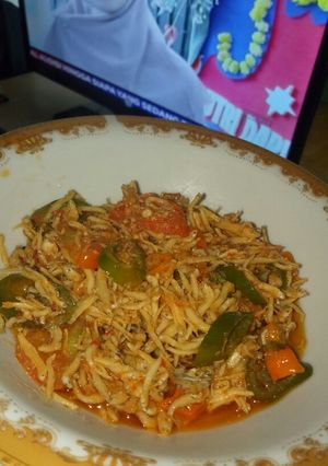 Foto resep Tumis Tumis teri pedas