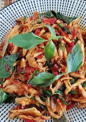 Foto resep Ayam Suwir Pedas Kemangi