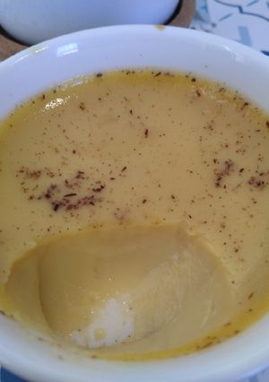 Une photo de Crème vanille au lait concentré
