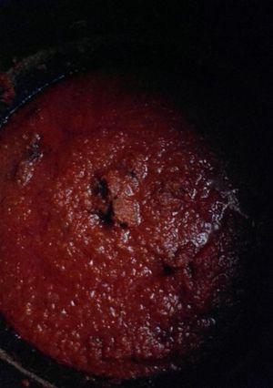 A picture of Nigerian beef stew.