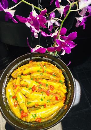 Hình của món Cá bống biển kho nghệ.
