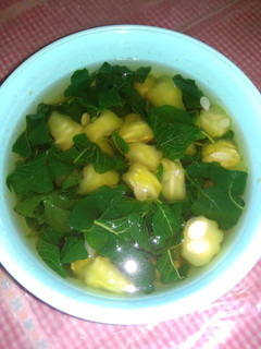 Foto resep Sayur bening bayam oyong