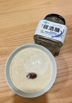 豐胸食譜-酒釀黑糖豆漿甜湯 的食譜成品照片