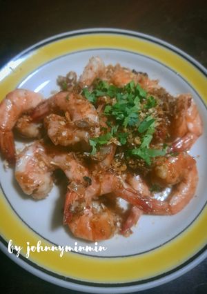 รูปของ กุ้งคั่วกระเทียม